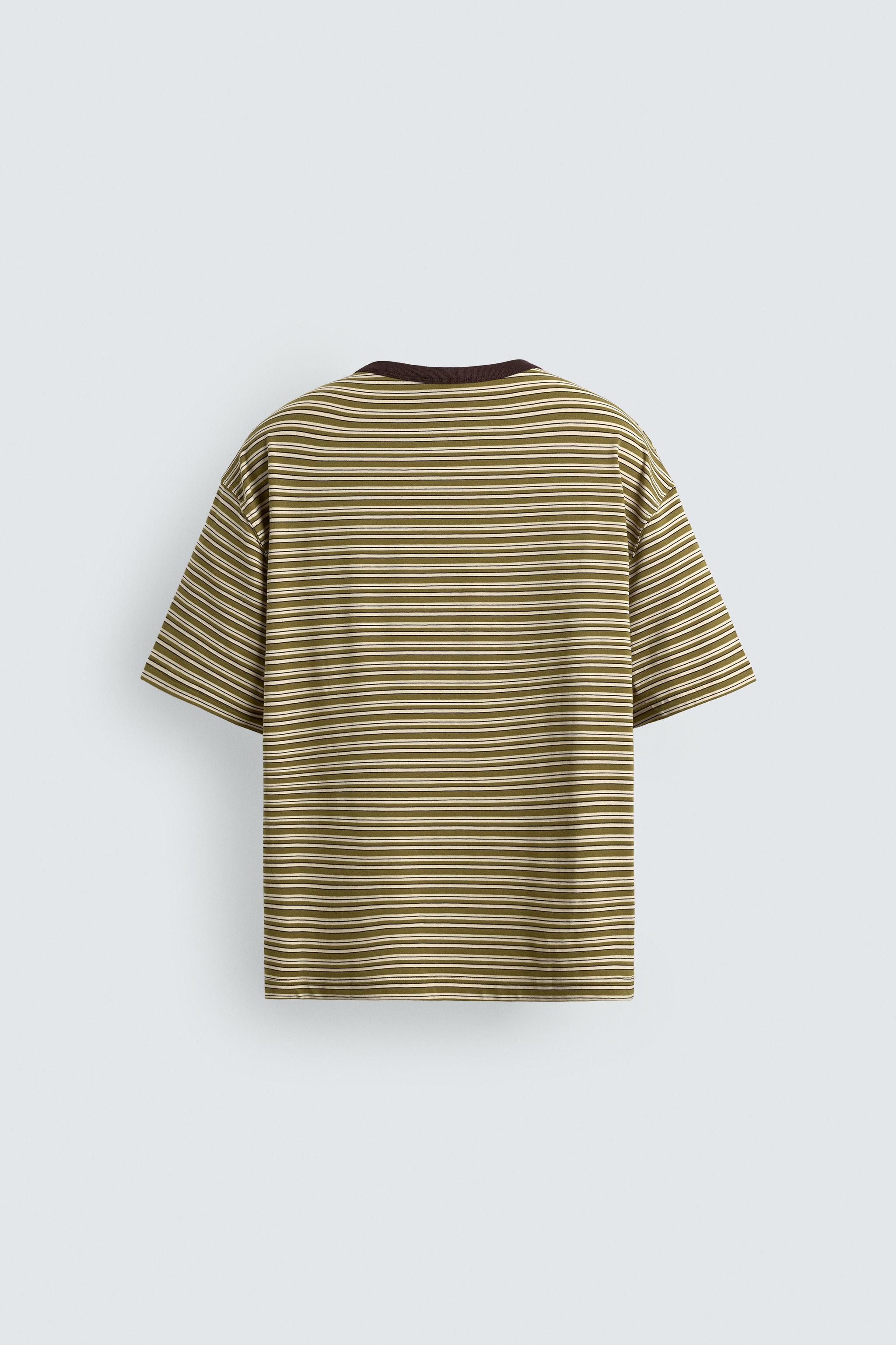 T-SHIRT REGULAR FIT À RAYURES